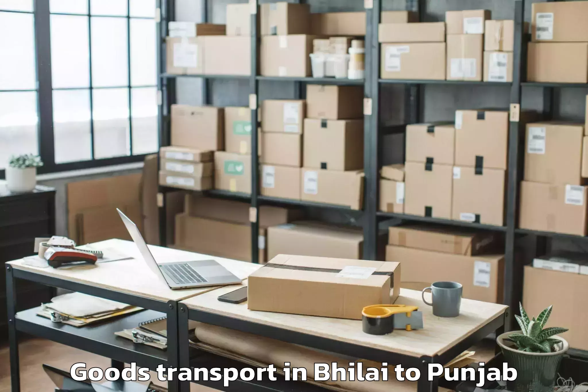 Easy Bhilai to Ferozepore Goods Transport Booking